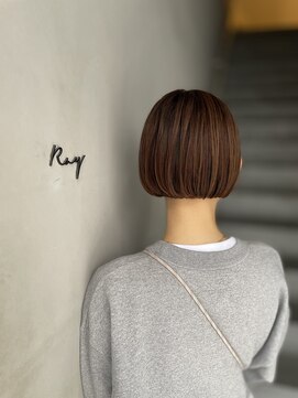 レイキョウト(Ray Kyoto) 『RayKyoto』TOKIO縮毛矯正ぱつっとボブ30代ナチュラル仕上げ