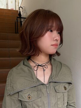 サンク 原宿 表参道(cinq) 初めてのダブルカラーに人気の明るめブラウンカラー