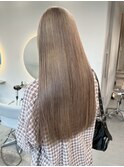 ハイトーンデザインカラーペールピンクベージュホワイトブロンド