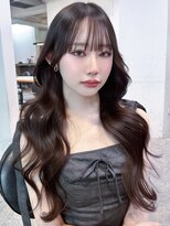 アイティーバイアルバム 藤沢店(IT by ALBUM) 顔周りレイヤーくびれヘア韓国ヘアロング_F0884