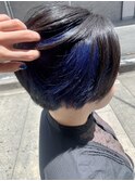 イヤリングカラー，ネイビーブルー，ビビットカラー【草加】