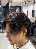 熊本メンズヘア ツイスパ センターパート