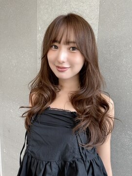 ハローバイシー 仙台(Hello by Sea) ココアベージュ×レイヤー[小顔/黒髪/オリーブグレー]
