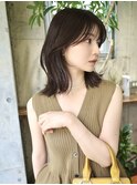 韓国ヘアーハッシュカットレイヤーカットグレージュブリーチ無し