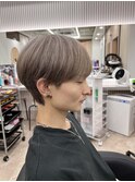 丸みマッシュベージュケアブリーチ
