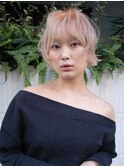 ボブ/ハイトーン/デザインカラー/堀江美容室i Eurica