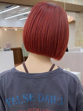 PARK LANE ICI yeven.anx ブリーチ/ダブルカラー/ハイライト/縮毛矯正/髪質改善 ブリーチダブルカラーショートボブ縮毛矯正ストレートパーマ前髪