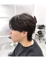 ドラマヘアー(dorama hair) フェザーパーマ/センターパート/センターパートウルフ