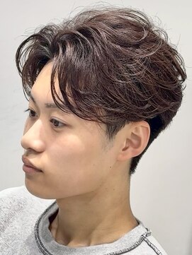 フィフス 渋谷(fifth) 渋谷ニュアンスフェザーパーマ毛流れセンターパートツーブロック