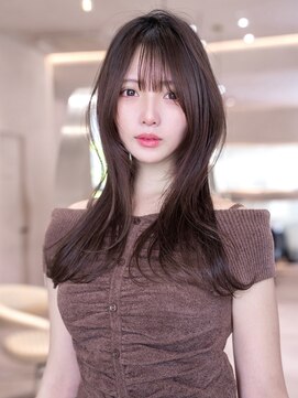 ケアリー 大泉学園(Carelly) デザインカラー/レイヤーカット/ウェットヘア/オリーブベージュ
