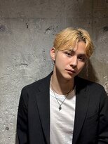 メンズココ メンズパーマ 韓国ヘア 日本橋店(MENS COCO) ブロンド シースルーセンターパート