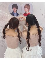 ルイ(LOUIS)&nbsp;【LOUIS】ツイン編みおろし ヘアメ♪