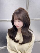 マーシュ 梅田(marshu)&nbsp;オリーブグレージュ*/ブリーチなし/レイヤーカット