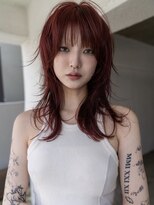 グリーン 町田(green)&nbsp;【ロング】レイヤーカット×ウルフカット