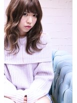 ホラン(HoLan)&nbsp;HoLan/sstyle☆ニュアンス波ウエーブxPinkベージュxトップノット