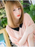 ■ハイトーンx斜めバング個性的セミディ13-16★上尾10代20代30代