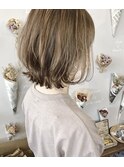 切りっぱなしレイヤーボブ*アッシュベージュcolor*Bambi松平愛