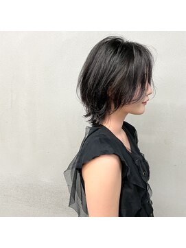 タグ(#tag) #ウルフショート×黒髪