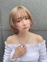 リアイス(Re:ICE) ミニウルフ/くすみブルー/流れるレイヤー/インナーハイライト