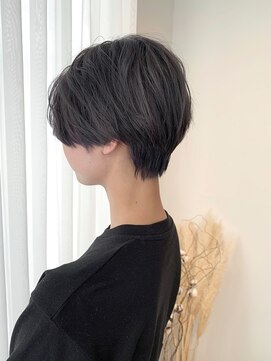 クリブ(crib) パープルグレージュ×ハンサムショート