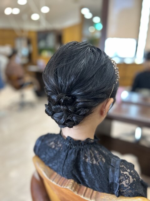 お呼ばれヘア/ヘアアレンジ/結婚式ヘア