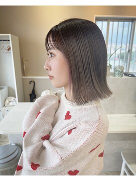 アスラン(ASLAN) 【aslan】ロブ/前髪ありロブ/ラベージュ