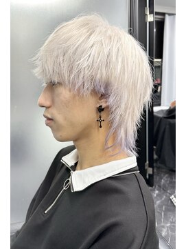 リア 大阪梅田(Ria) メンズウルフ ホワイト×ペールラベンダー 【Ria 大阪 梅田】