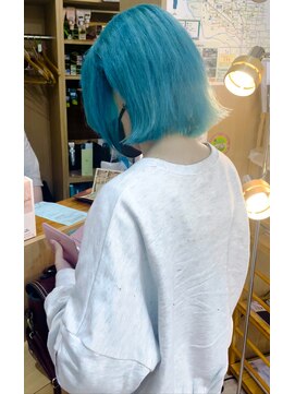 ヘアーガーデン シュシュ(hair garden chou chou) スカイブルーカラー【ボブウルフ】