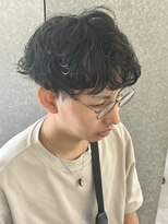 ニアウ 太田店(Niau)&nbsp;シャドウパーマメンズパーマ波巻きスパイラルパーマアイブロウ