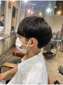 丸型卵形韓国風顔まわりエアリーロング美髪ピンクブラウン川崎