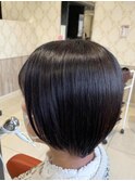 縮毛矯正×コンパクトショート|ステップボーンカット