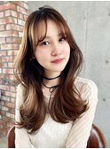 レイヤーカット・ブリーチなし透明感カラーが人気◎