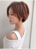 ★大人可愛い30代40代50代小顔マッシュショートボブウルフカット