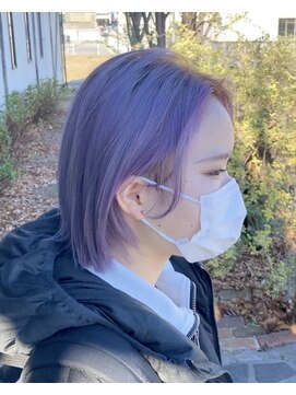 ルプラ ガーデン(le-pla garden) ラベンダー#パープル#ショート#ブリーチ#ボブ#豊橋#豊川#田原