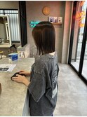 切りっぱなしボブ