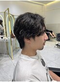 センターパートスパイラル