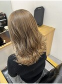 ハイ透明感カラー◎アッシュベージュ