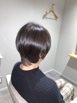 ぷう 40代50代60代◎脱白髪染め ショートボブ