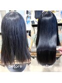 ロング×美髪改善ストレート