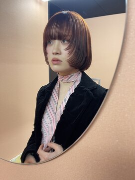 キジ(KIJI) レイヤーボブ/アプリコットオレンジ