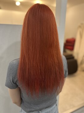 グランディールヘアデザイン(grandir hairdesign) レッドオレンジ！-Yurika-