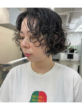 アネンド(anend) ショートボブ/ くせ毛風ニュアンスパーマ