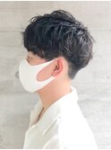 ツイスパ×センターパートマッシュで上品さUP顔まわり