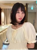 ミディアムレイヤーボブ◎