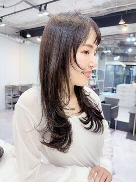 ファンナギンザ(FaNNa ginza) フェイスレイヤー/韓国レイヤー/グレージュ/シースルー/前髪