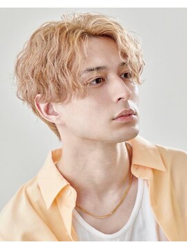 アズ ワン(AS ONE) 波巻きパーマツイストスパイラルパーマツーブロックメンズ黒髪