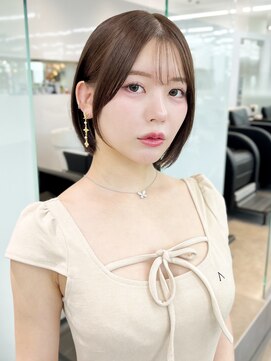 アイティーバイアルバム 藤沢店(IT by ALBUM) ショートミルクティーオリーブベージュグレージュ_F30122