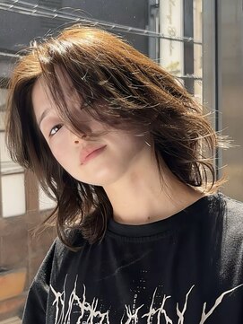 エムヘアサロン 高田馬場(M Hair Salon) 艶髪レイヤー×アッシュベージュ【高田馬場/新宿】