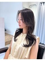 ルル(loulou)&nbsp;ラベンダーグレージュ♪ブリーチなし☆顔周りレイヤーカット