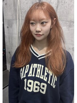 ヘアーサロン 6(hair salon) オレンジベージュ トリプルカラー